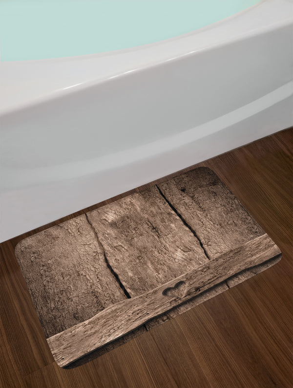 Prehistoric Country Fluffy Bath Mat for Bathroom Decor Plush Mat with Non Slip Backing