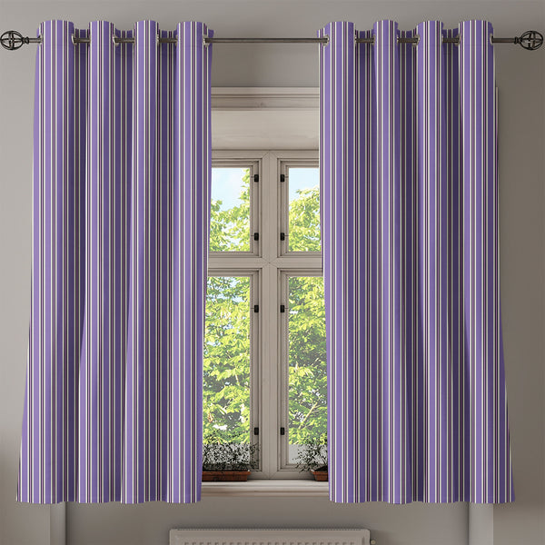 Geometric Decorative Grommet Curtain 2-Panel Window Drapes for Bedroom Living Room