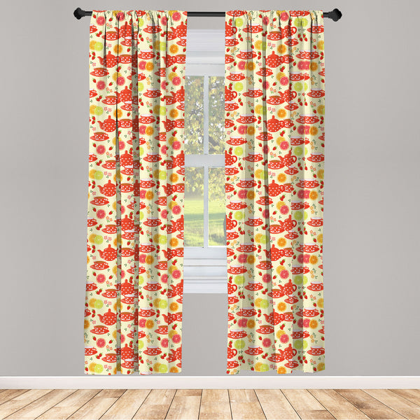 Modern Lightweight Curtains for Window Decor Microfiber 2 Panel Set for Living Room & Bedroom