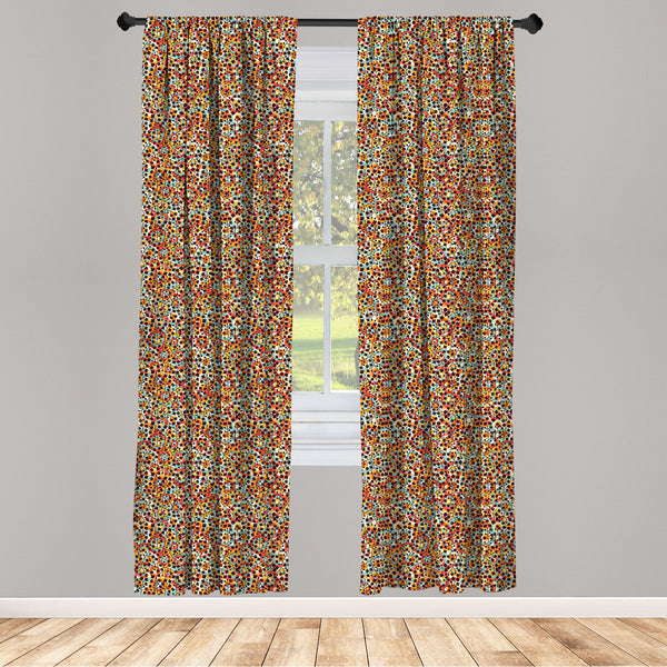 Modern Lightweight Curtains for Window Decor Microfiber 2 Panel Set for Living Room & Bedroom