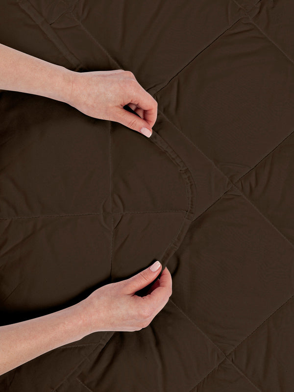 Microfiber Down Alternative Comforter Brushed Super Soft and Breathable Square Quilted Bedding