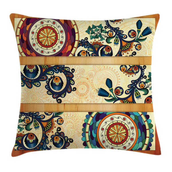 Batik Throw Pillow Cover Decorative Accent Cushion Pillow Case with HQ Printing