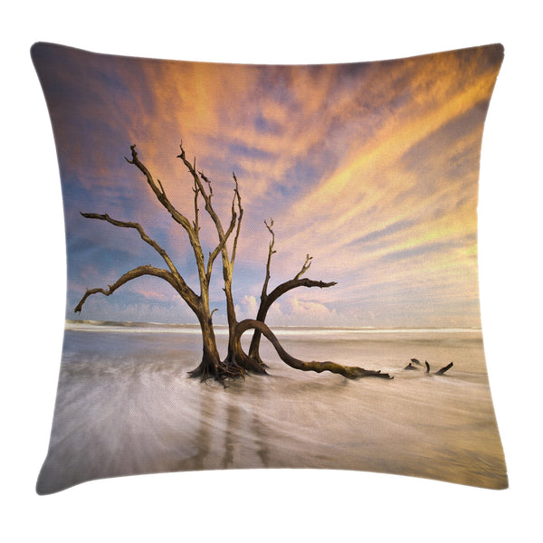 Driftwood Throw Pillow Cover Decorative Accent Cushion Pillow Case with HQ Printing