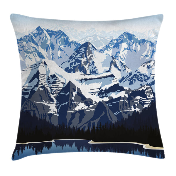 Scenery Throw Pillow Cover Decorative Accent Cushion Pillow Case with HQ Printing