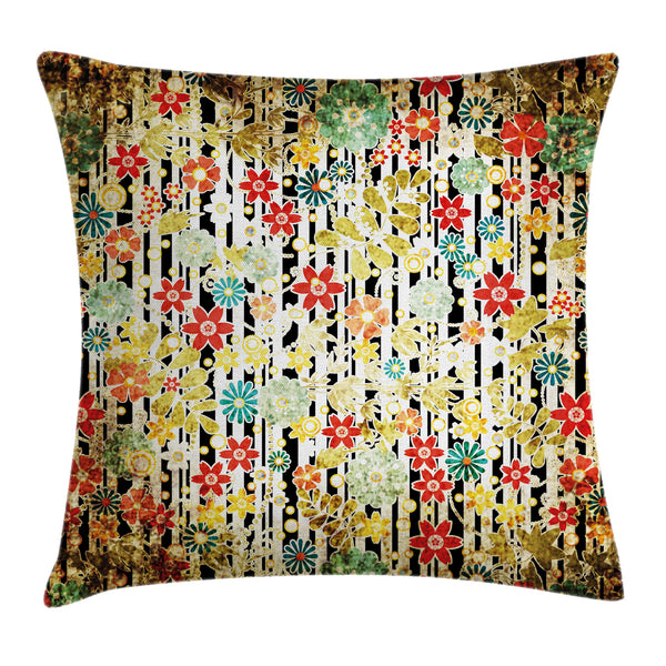 Floral Throw Pillow Cover Decorative Accent Cushion Pillow Case with HQ Printing