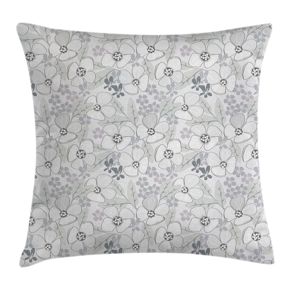 Floral Throw Pillow Cover Decorative Accent Cushion Pillow Case with HQ Printing