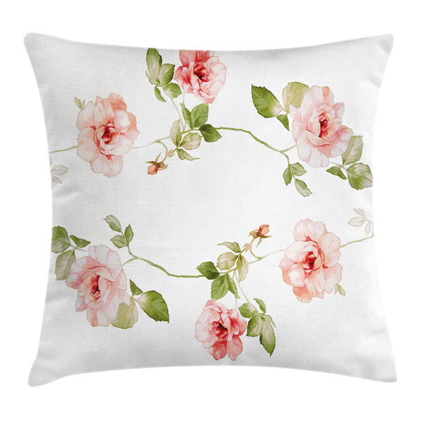 Floral Throw Pillow Cover Decorative Accent Cushion Pillow Case with HQ Printing