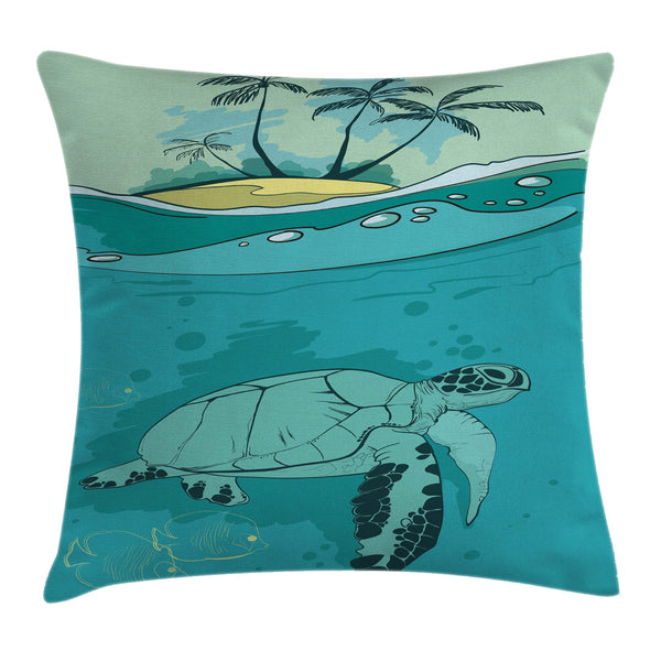 Ocean Throw Pillow Cover Decorative Accent Cushion Pillow Case with HQ Printing