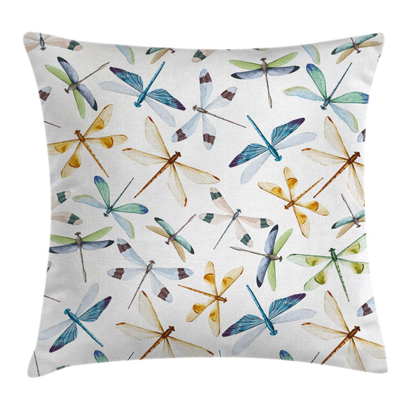 Dragonfly Throw Pillow Cover Decorative Accent Cushion Pillow Case with HQ Printing