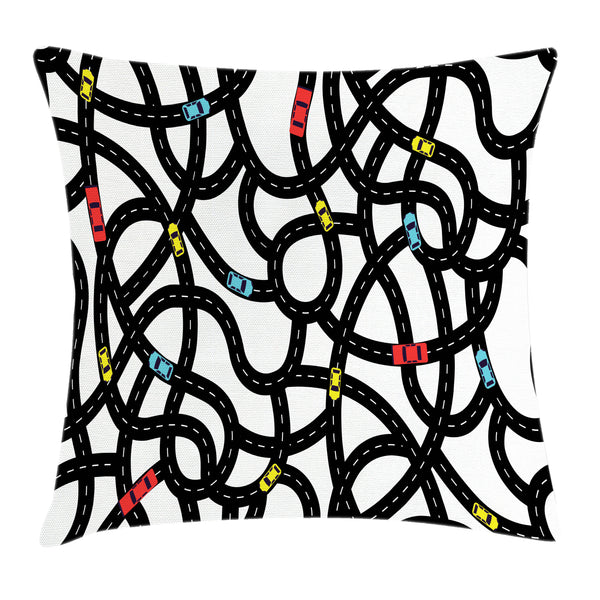 Cars Throw Pillow Cover Decorative Accent Cushion Pillow Case with HQ Printing