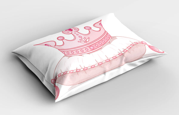 Blush Printed Pillow Cover Decorative and Machine Washable Shams with Envelope Closure