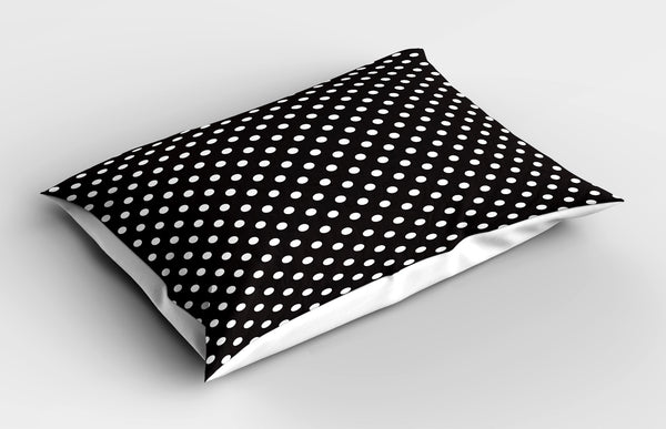 Dots Printed Pillow Cover Decorative and Machine Washable Shams with Envelope Closure