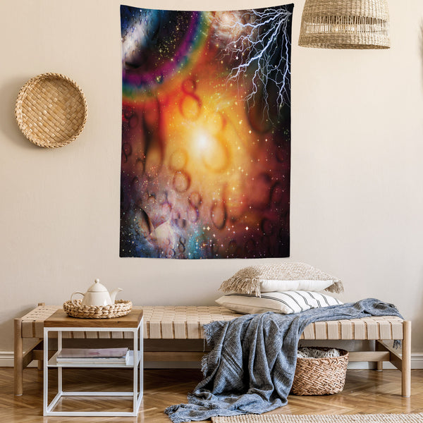 Astrology Wall Hanging Tapestry for Bedroom Living Room Dorm Decor Vertical Fabric Poster