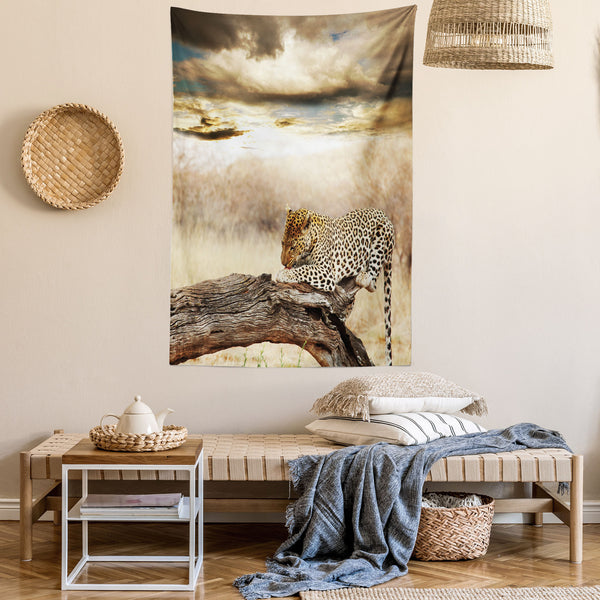 Savannah Wall Hanging Tapestry for Bedroom Living Room Dorm Decor Vertical Fabric Poster