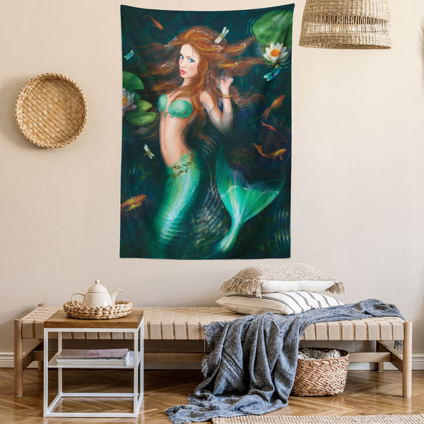 Underwater Wall Hanging Tapestry for Bedroom Living Room Dorm Decor Vertical Fabric Poster