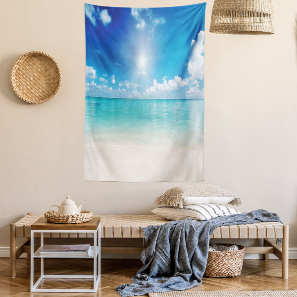 Ocean Wall Hanging Tapestry for Bedroom Living Room Dorm Decor Vertical Fabric Poster