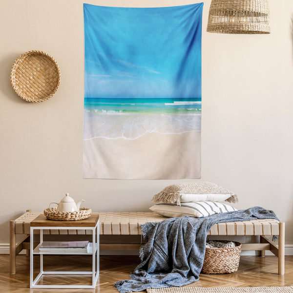 Ocean Wall Hanging Tapestry for Bedroom Living Room Dorm Decor Vertical Fabric Poster