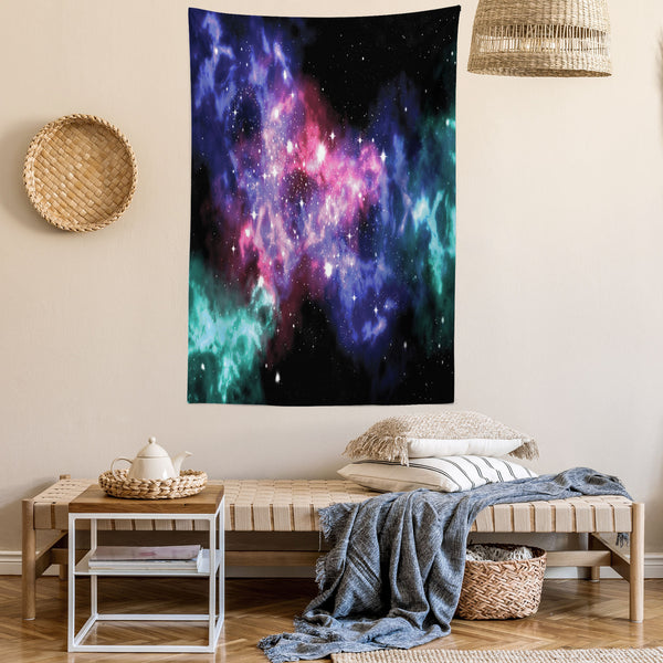 Outer Space Wall Hanging Tapestry for Bedroom Living Room Dorm Decor Vertical Fabric Poster