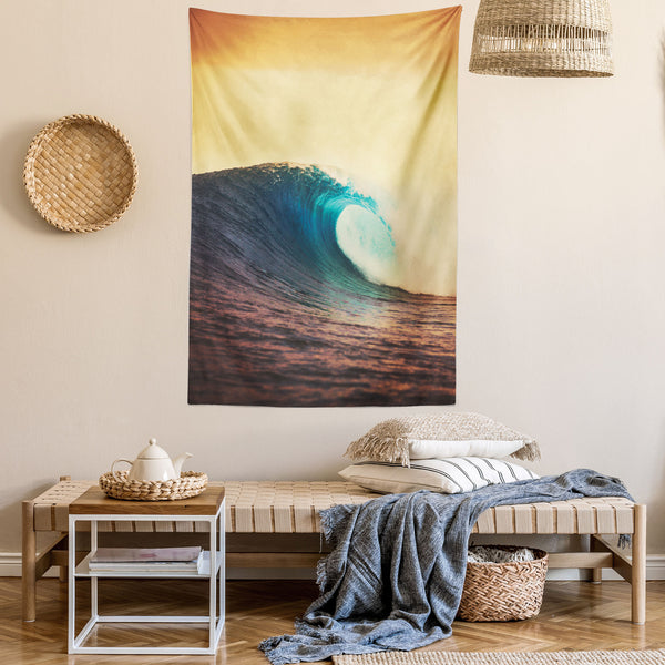 Ocean Wall Hanging Tapestry for Bedroom Living Room Dorm Decor Vertical Fabric Poster