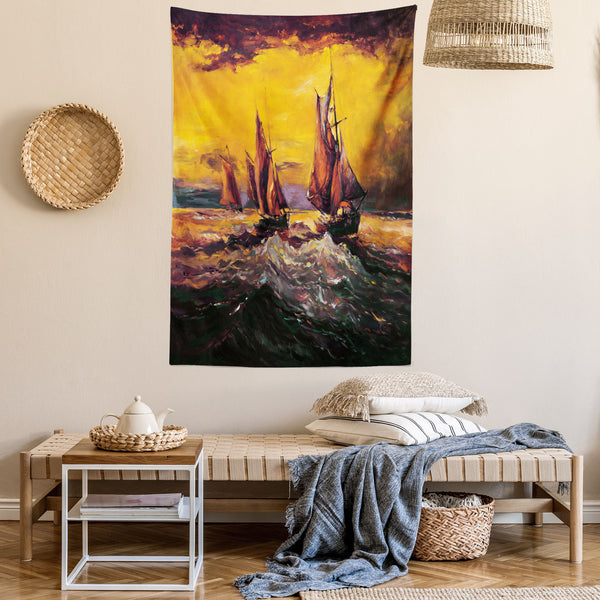 Country Wall Hanging Tapestry for Bedroom Living Room Dorm Decor Vertical Fabric Poster