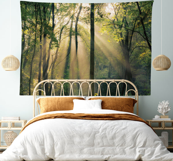 Forest Tapestry for Bedroom Living Room Dorm Wall Decor Horizontal Hanging