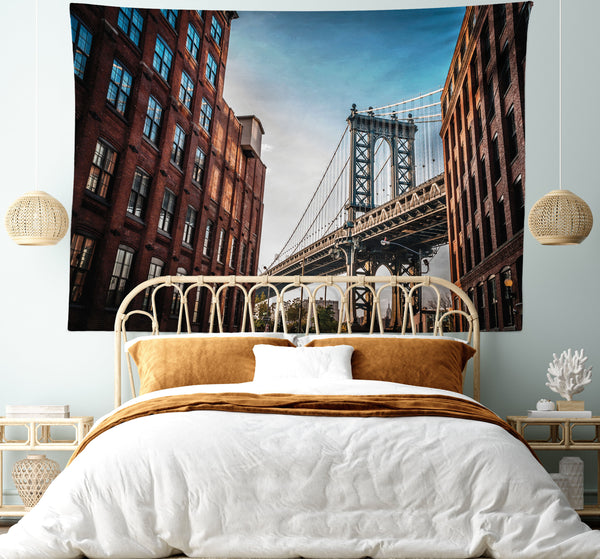 New York Tapestry for Bedroom Living Room Dorm Wall Decor Horizontal Hanging