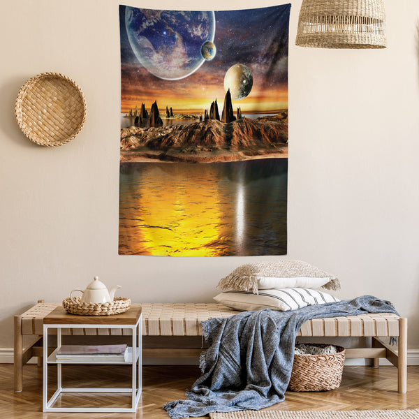 Fantasy Wall Hanging Tapestry for Bedroom Living Room Dorm Decor Vertical Fabric Poster