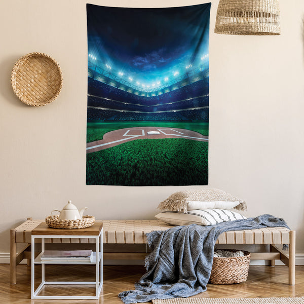 Baseball Wall Hanging Tapestry for Bedroom Living Room Dorm Decor Vertical Fabric Poster