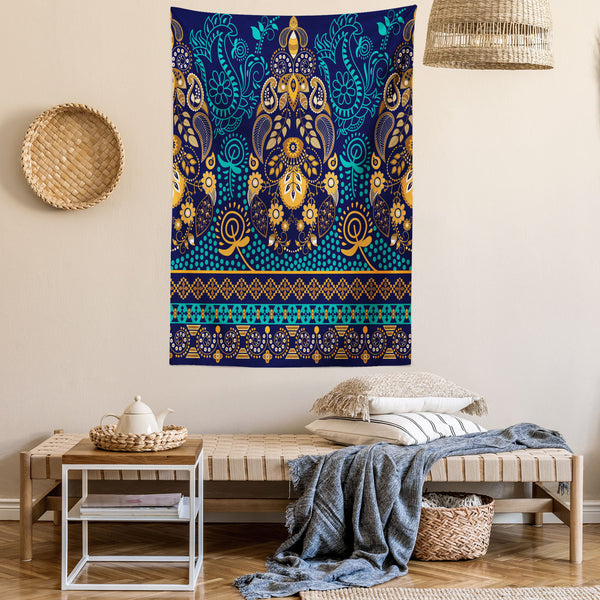 Paisley Wall Hanging Tapestry for Bedroom Living Room Dorm Decor Vertical Fabric Poster