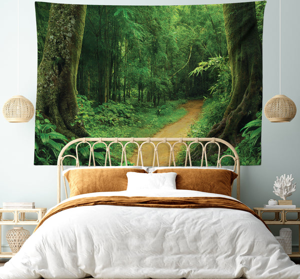 Jungle Tapestry for Bedroom Living Room Dorm Wall Decor Horizontal Hanging