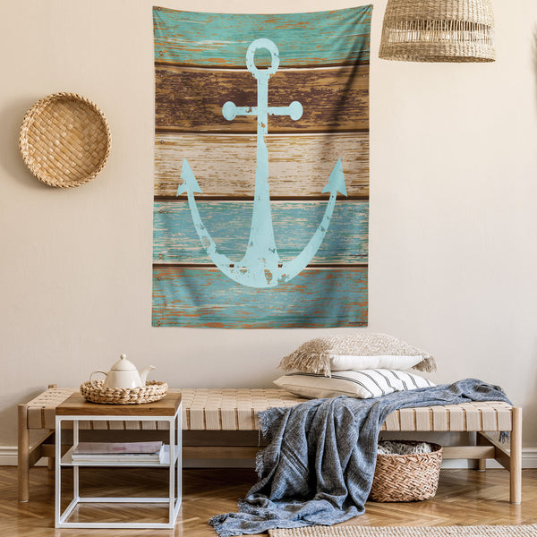 Anchor Wall Hanging Tapestry for Bedroom Living Room Dorm Decor Vertical Fabric Poster