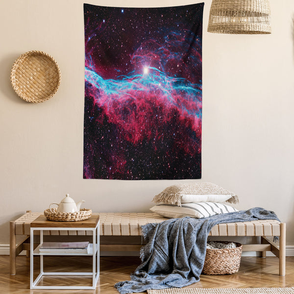 Pink Wall Hanging Tapestry for Bedroom Living Room Dorm Decor Vertical Fabric Poster