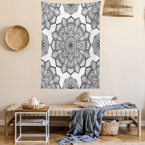 Mandala Wall Hanging Tapestry for Bedroom Living Room Dorm Decor Vertical Fabric Poster