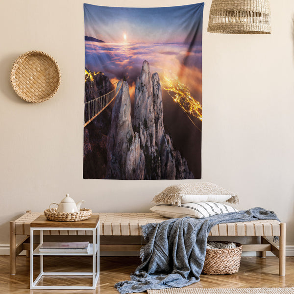 Americana Wall Hanging Tapestry for Bedroom Living Room Dorm Decor Vertical Fabric Poster