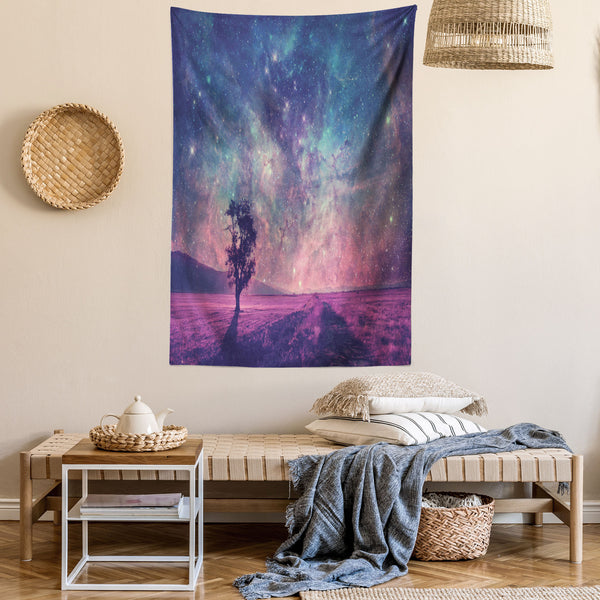 Galaxy Wall Hanging Tapestry for Bedroom Living Room Dorm Decor Vertical Fabric Poster