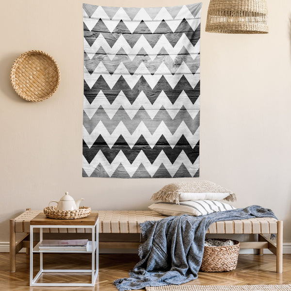 Chevron Wall Hanging Tapestry for Bedroom Living Room Dorm Decor Vertical Fabric Poster