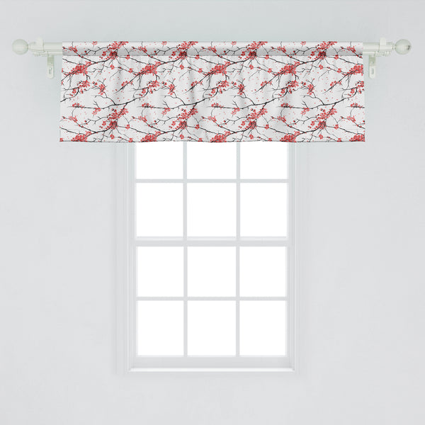 Nature Decorative Valance Kitchen Curtain with Rod Pocket