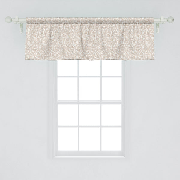 Vintage Decorative Valance Kitchen Curtain with Rod Pocket