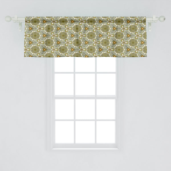 Vintage Decorative Valance Kitchen Curtain with Rod Pocket