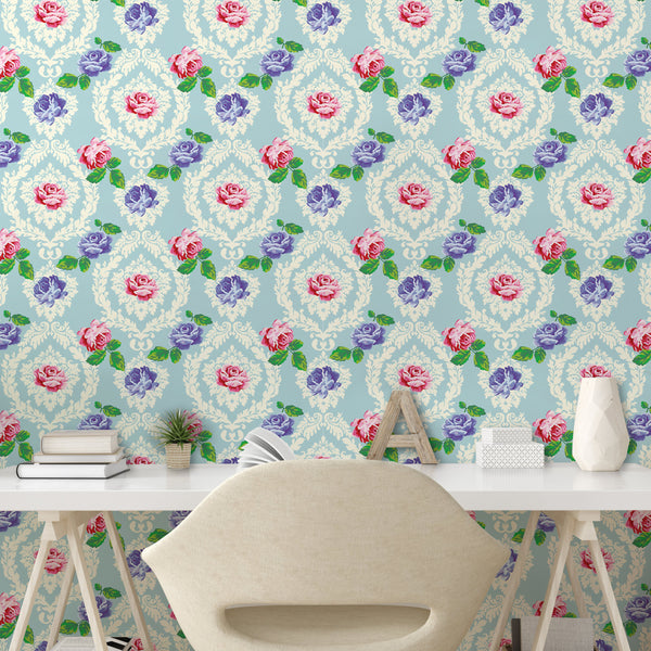 Shabby Flora Peel & Stick Wallpaper for Self-Adhesive DIY-friendly and Mess-free Ready to Use