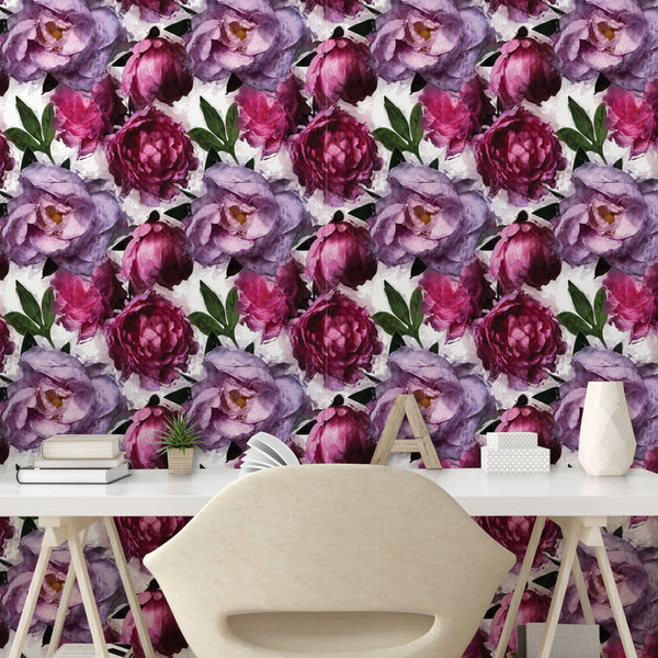 Flowers Peel & Stick Wallpaper for Self-Adhesive DIY-friendly and Mess-free Ready to Use